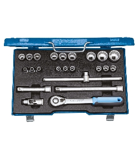 JUEGO DE LLAVES DE VASO 1/2"", 23 PZAS UD 8-32 MM 2545845 GEDORE